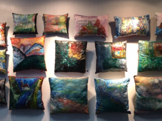 Contemporary art cushion covers